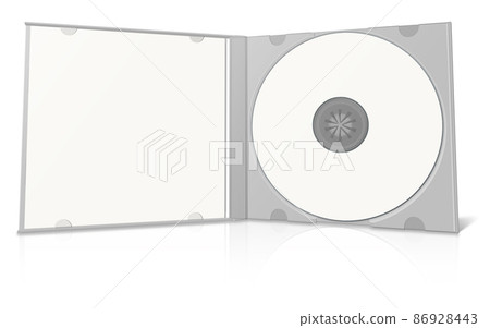 White blank cd case and disc White blank cd case and disc 86928443