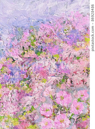 Cherry blossoms blooming in the mountains Cherry blossoms blooming in the mountains 86928486