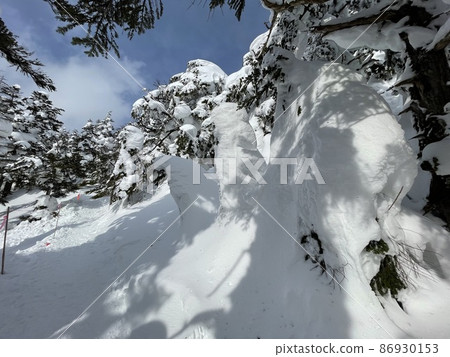 Grandeco Ski Resort in Urabandai, Fukushima Prefecture in February 2022. "Forest alley" newly installed at the top of the course Grandeco Ski Resort in Urabandai, Fukushima Prefecture in February 2022. "Forest alley" newly installed at the top of the course 86930153