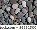 Beautiful stones of the Black Sea beach 86931500