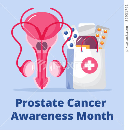 Prostate cancer awareness month concept vector....-插圖素材 [86931761 ...