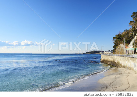 Winter in Kannonzaki, Yokosuka City, Kanagawa Prefecture, on the Shonan Miura Peninsula 86932822