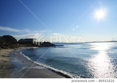 湘南三浦半島神奈川縣橫須賀市觀音崎的冬天 86932828