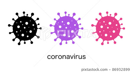 Coronavirus, virus, bacteria vector icon set illustration Coronavirus, virus, bacteria vector icon set illustration 86932899