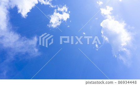 令人耳目一新的藍天和雲和太陽的耀斑全景背景材料_01 令人耳目一新的藍天和雲和太陽的耀斑全景背景材料_01 86934448
