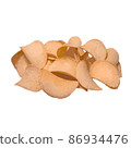 potato chips on a white background. realistic vector illustration 86934476