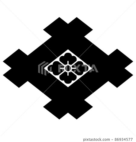 It is the family crest of Kanehira Imai. It is... - Stock Illustration ...