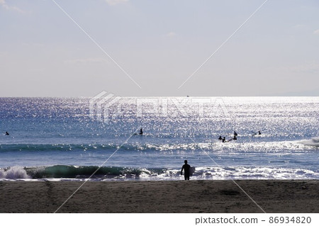 茅崎海岸冬季風光 茅崎海岸冬季風光 86934820