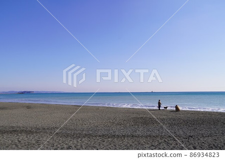 茅崎海岸冬季風光 茅崎海岸冬季風光 86934823