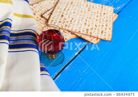 Jewish culture with passover matzo pesach 86934975