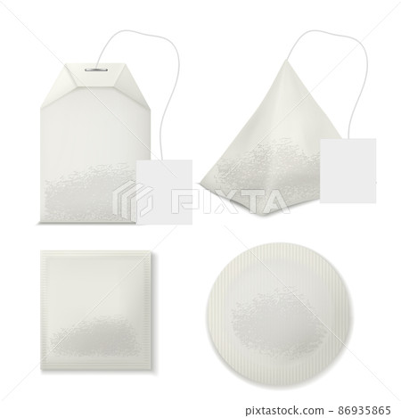 Various tea bags realistic vectors collection 86935865