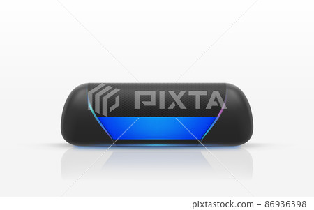 Vector wireless portable speaker to listen music Vector wireless portable speaker to listen music 86936398