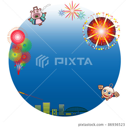 Fireworks, background, material 86936523