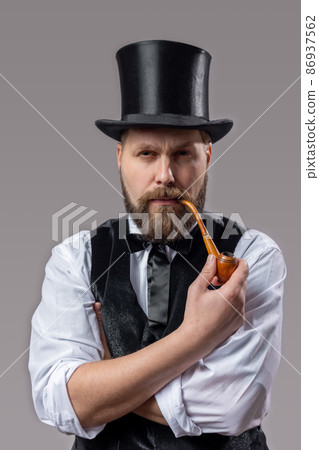 Arictorat in top hat smoking pipe Arictorat in top hat smoking pipe 86937562