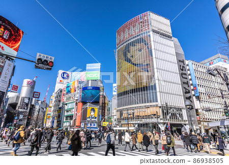 Japan's Tokyo cityscape is over 30%. Rapid increase in deaths ... Shibuya is a threatening crowd = 16th 86938505