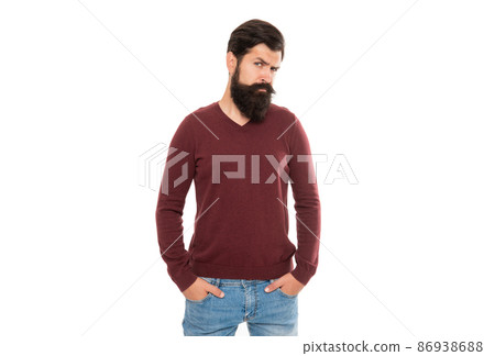 bearded man. mature man with beard. hair and beard care. hipster isolated on white. bearded man. mature man with beard. hair and beard care. hipster isolated on white. 86938688