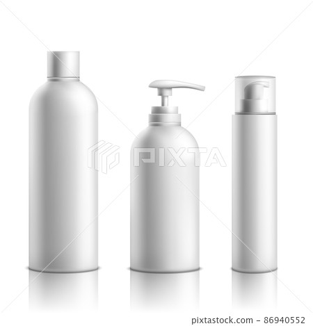 Cosmetics products packaging realistic vector set 86940552