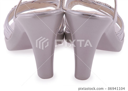Silver female shoes Silver female shoes 86941104