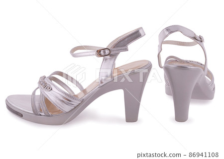 Silver female shoes Silver female shoes 86941108