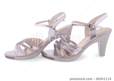 Silver female shoes Silver female shoes 86941114