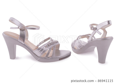 Silver female shoes Silver female shoes 86941115