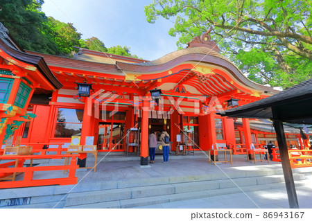 [Wakayama Prefecture] Kumano Nachi Taisha Shrine in fine weather 86943167
