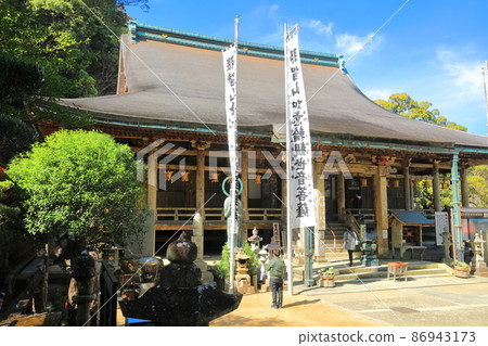 [和歌山縣] 晴天的那智山青岸渡寺 正殿 86943173