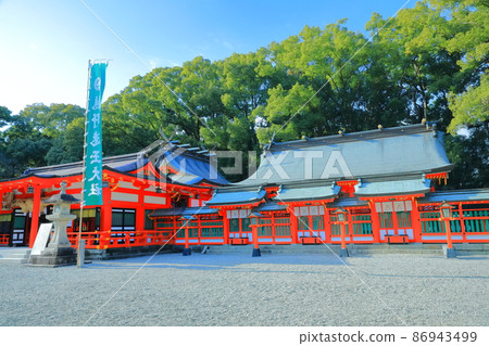 [Wakayama Prefecture] Kumano Hayatama Taisha Shrine (Kumano Inari Shrine) Kamisando under clear skies 86943499