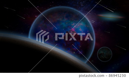 Purple Exo Planets System Purple Exo Planets System 86945230