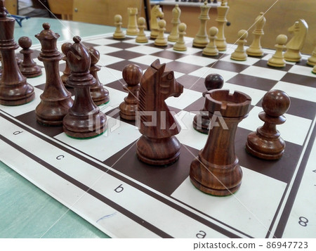 Wooden chess figurines Wooden chess figurines 86947723