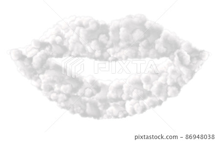 Lips made from clouds Lips made from clouds 86948038