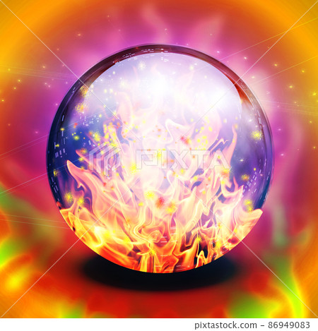 Flaming sphere Flaming sphere 86949083