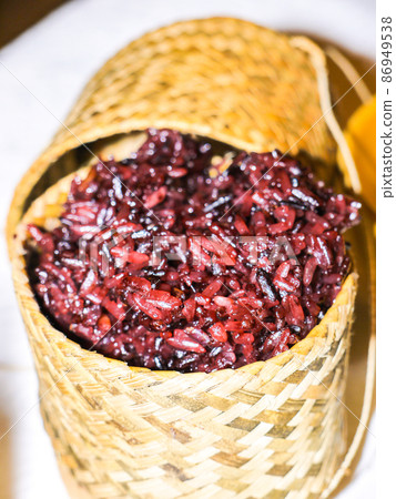 Lao's staple food, red rice kaonyao 86949538