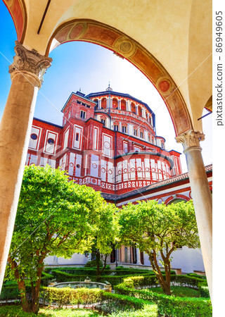 Milano, Italy - Church Santa Maria delle Grazie, Lombardia 86949605