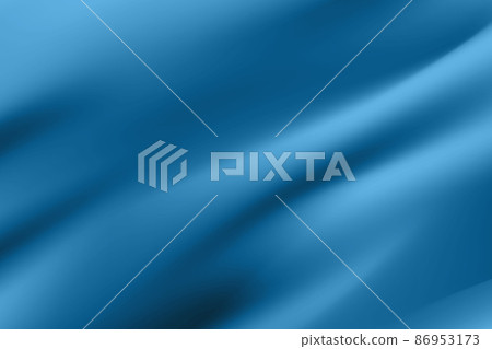 Silk blue background. Abstract vector pattern with copy space. Liquid wave texture, smooth drapery wallpaper. Wedding fabric, satin. Wavy design for banner, card, postcard, backdrop 86953173