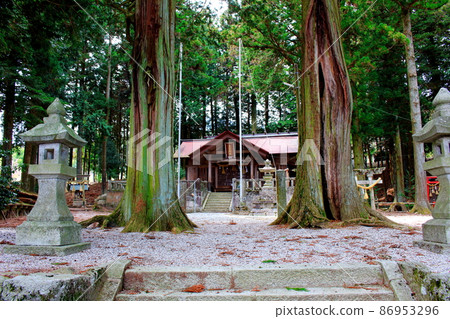 古老的神社和寺廟 信州的七久保神社 86953296