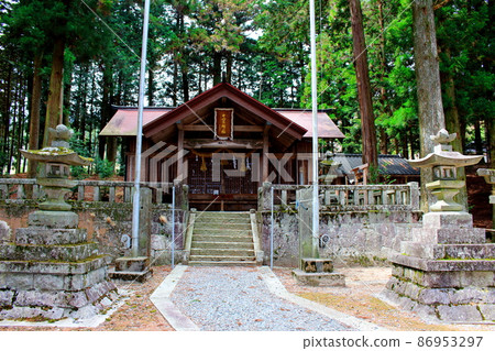 古老的神社和寺廟 信州的七久保神社 86953297