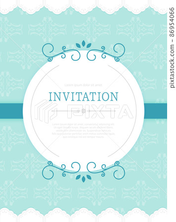 Invitation Frame Design 10 - Stock Illustration [86954066] - PIXTA