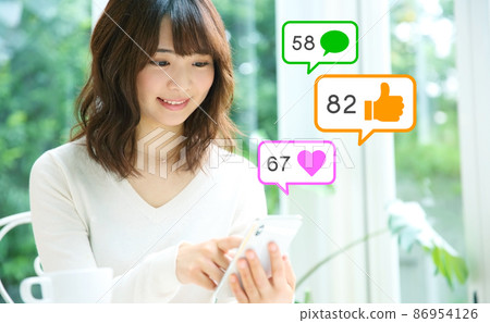 多好！一個滿意的女人的形象 86954126