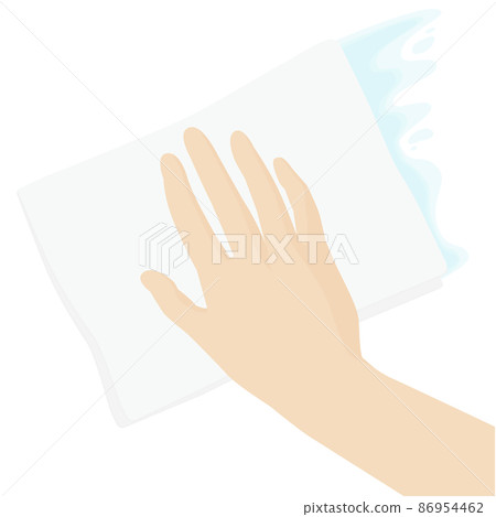 擦手的插圖 擦手的插圖 86954462