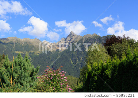 The beautiful view of Acherkogel mountain in Oetztal Alpen Tirol Austria The beautiful view of Acherkogel mountain in Oetztal Alpen Tirol Austria 86955221