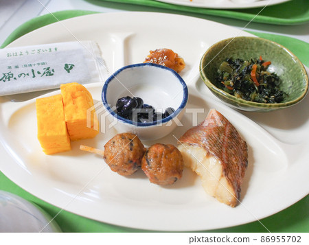 在尾瀨的山間小屋和原的小屋享用早餐 在尾瀨的山間小屋和原的小屋享用早餐 86955702