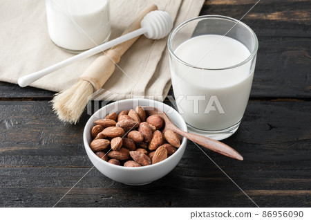 heap of almonds heap of almonds 86956090