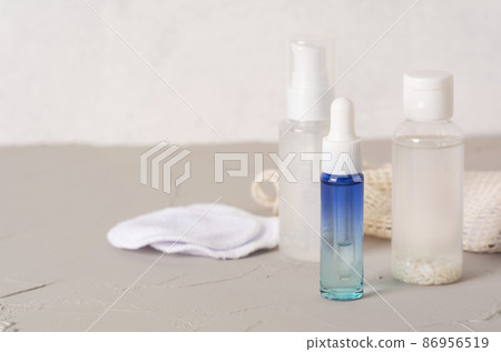 Rice water skin care products. Holistic beauty concept, fermented beauty care trend Rice water skin care products. Holistic beauty concept, fermented beauty care trend 86956519
