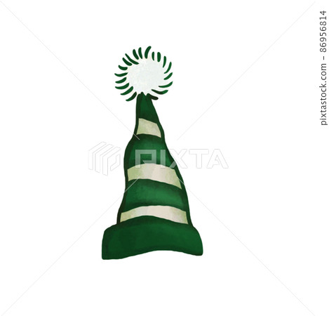 St. Patricks Day watercolor design elements set. St Patricks day ttraditional symbol set. 86956814