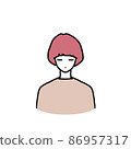 Unique mushroom hair girl 86957317