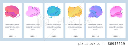 Website and mobile app onboarding screens vector template Website and mobile app onboarding screens vector template 86957519