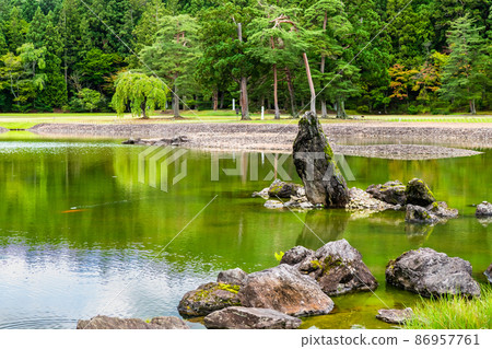 Motsuji Temple, Hiraizumi Town, Iwate Prefecture-Oizumi is the Ideshima Stone Group and Ikenaka Tateishi- 86957761