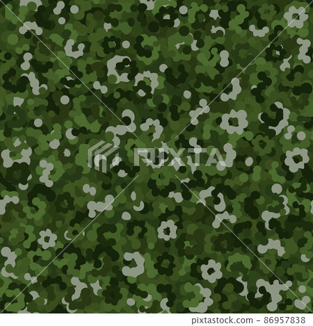 Camouflage pattern background. Classic clothing style masking camo repeat print Camouflage pattern background. Classic clothing style masking camo repeat print 86957838