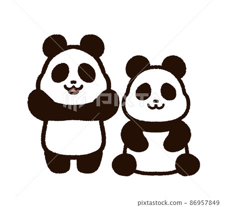 Cute twin pandas Cute twin pandas 86957849